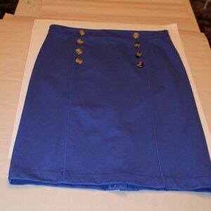 Ann Taylor Blue Pencil Skirt, Size 12 Tall